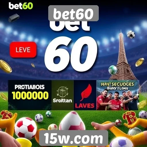 Promoções e bônus atraentes do site bet60