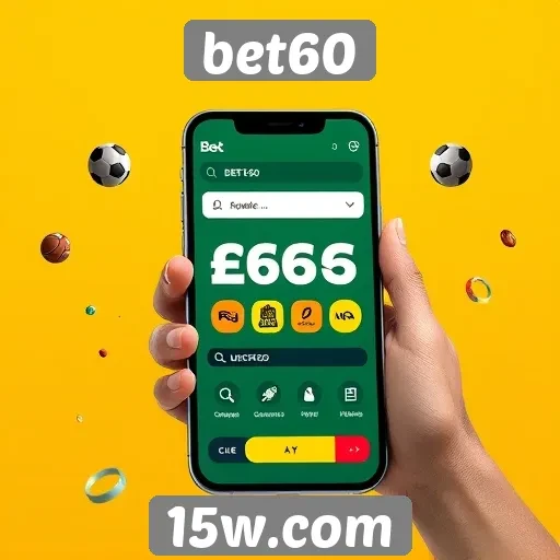 Experiência do usuário no site da bet60